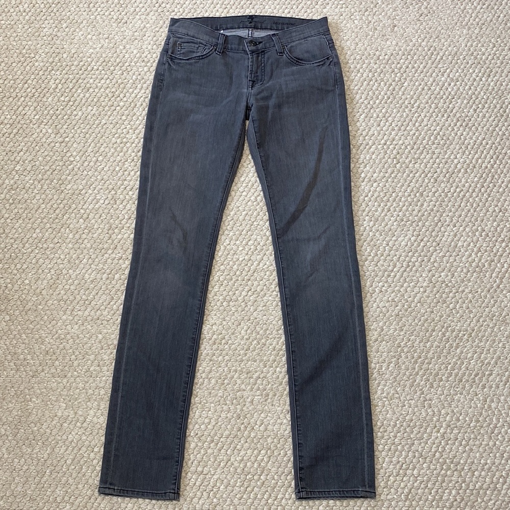Women’s Gray Roxanne 7 for All Mankind Jeans Sz 26